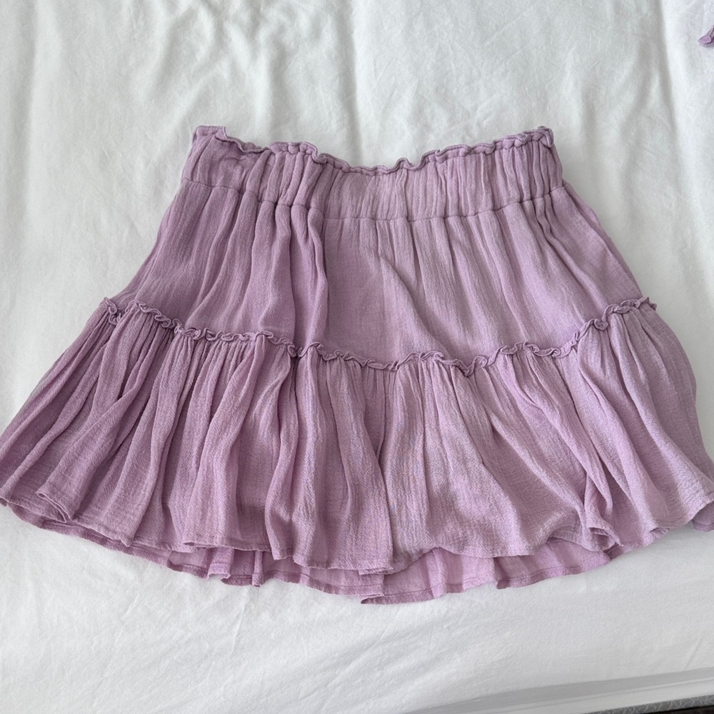Eberjey Lilac off the shoulder skirt set. - Picture 5 of 6